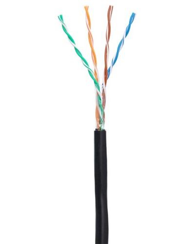 U/UTP 4pair, Cat5e, Out, PE (EC-UU004-5E-PE-BK-1). Кабель «витая пара» (LAN) для структурированных систем связи. NETLAN в Благовещенске