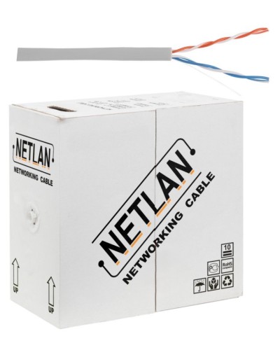 U/UTP 2pair, Cat5, In, PVC, CCA (CCA-UU002-5-PVC-GY) . Кабель «витая пара» (LAN) для структурированных систем связи. NETLAN в Благовещенске