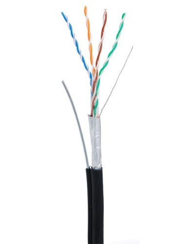 F/UTP 4pair, Cat5e, Out, Sw (EC-UF004-5E-PE-SW-BK). Кабель «витая пара» (LAN) для структурированных систем связи. NETLAN в Благовещенске