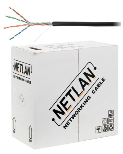U/UTP 4pair, Cat5e, Out, PE, CCA (CCA-UU004-5E-PE-BK) . Кабель «витая пара» (LAN) для структурированных систем связи. NETLAN в Благовещенске