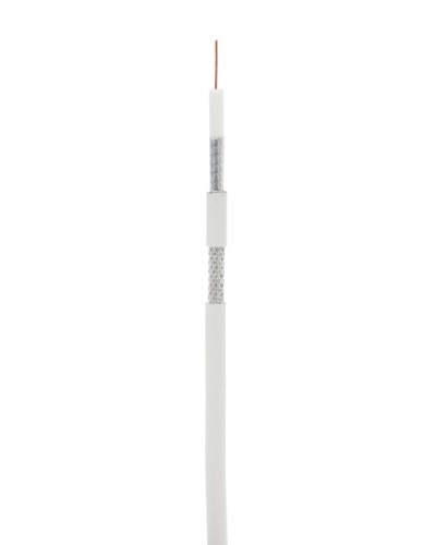 RG-6 CCS, In, PVC (EC-C2-32123A-WT-1). Кабель коаксиальный омедненный. NETLAN в Благовещенске