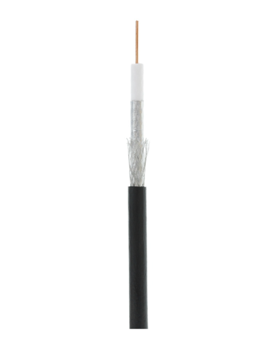 RG-6 CCS, Out, PE (EC-C2-32123B-BK-3). Кабель коаксиальный омедненный. NETLAN в Благовещенске