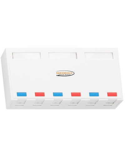 NMC-MB6P-ST-WT. Корпус настенной розетки. NIKOMAX в Благовещенске
