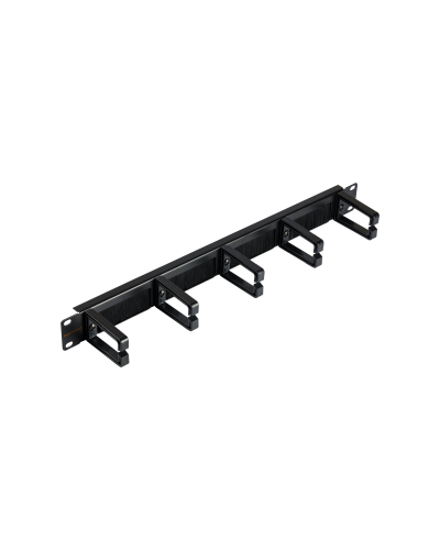 NMC-OP530HB-1U-BK-2 (2 шт). Кабельный органайзер 19 с щёточным вводом. NIKOMAX в Благовещенске