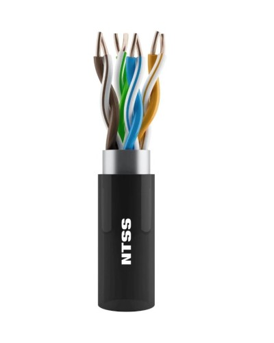 NTSS-OUT-UTP4-5Е-PE-BL кат.5E UTP 4 пары 24AWG PE внешний 305м черный. Кабель «витая пара» (LAN) для структурированных систем связи. NTSS в Благовещенске