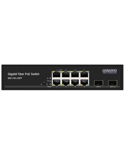 SW-80802(150W). Промышленный PoE коммутатор Gigabit Ethernet на 10 портов. OSNOVO в Благовещенске