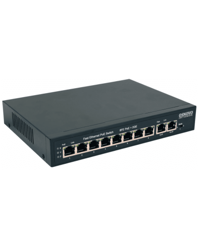 SW-20820(120W). Коммутатор 10-портовый  Gigabit Ethernet с PoE. OSNOVO в Благовещенске