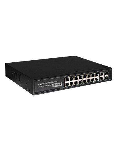 SW-8182/L(300W). Коммутатор 16-портовый  Gigabit Ethernet с PoE. OSNOVO в Благовещенске