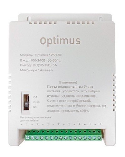 1250-8C. Источник вторичного электропитания импульсный (IP56). Optimus в Благовещенске