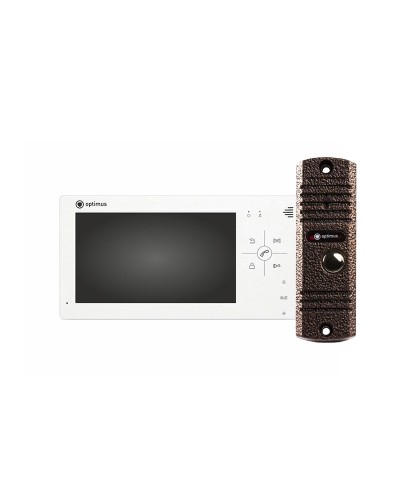VM-7.0 (w)+ DS-700L (медь). Комплект видеодомофона. Optimus в Благовещенске