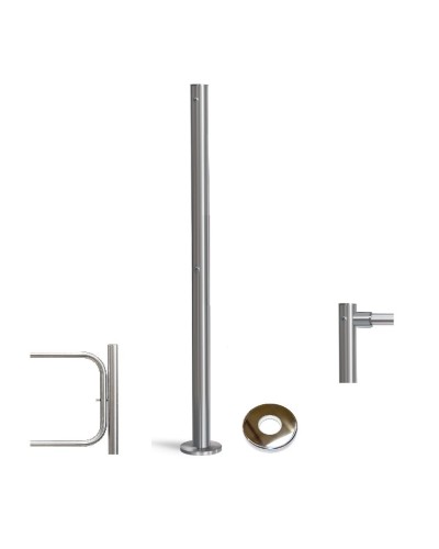 PERCo-BH02 2-15 с крышкой. Стойка с отверстием под стопорный механизм поворотной секции и с 2-мя отверстиями для крепления патрубков на стороне, противоположной створке. PERCo в Благовещенске