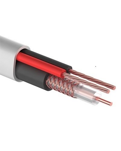 КВК-В-2+2x0,50 мм² (Cu/Cu) белый PROconnect (01-4213). Кабель комбинированный для систем видеонаблюдения. PROCONNECT в Благовещенске