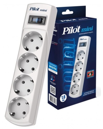 Pilot mini 10м. Сетевой фильтр. Pilot в Благовещенске