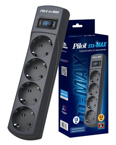 Pilot m-MAX 1.8м. Сетевой фильтр. Pilot в Благовещенске