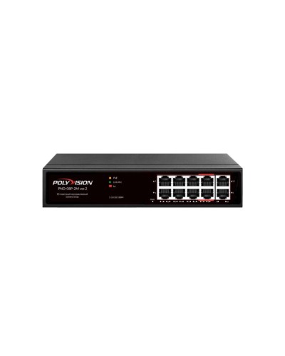 PND-08P-2M v.2. Коммутатор 10-портовый с функцией PoE. Polyvision в Благовещенске