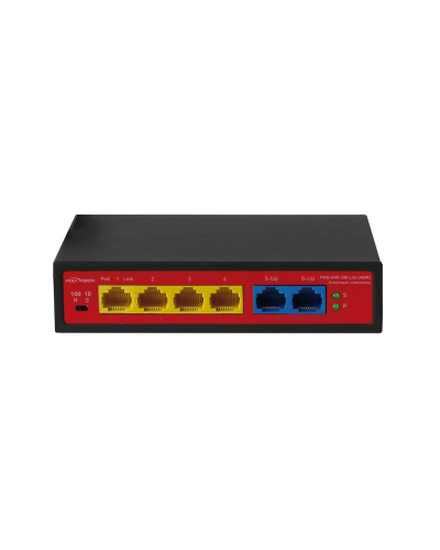 PND-04P-2M Lite (48W). Коммутатор неуправляемый 6-портовый с функцией PoE. Polyvision в Благовещенске