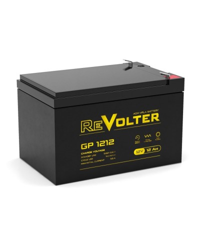 Revolter GP 1212. Аккумулятор автомобильный герметичный свинцово-кислотный. Revolter в Благовещенске