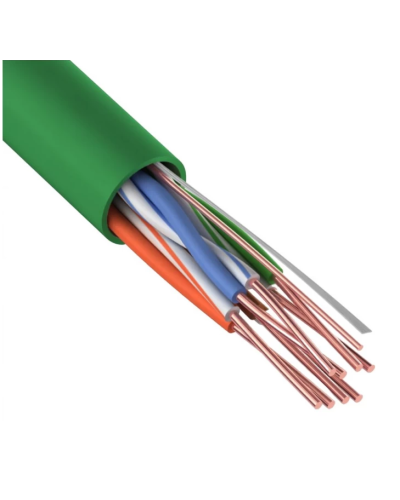 U/UTP, CAT 5e, нг(А)-LSLTx, 4х2х0,52мм, 24AWG, INDOOR, SOLID, зеленый, 305м REXANT (01-0061). Кабель «витая пара» (LAN) для структурированных систем связи. Rexant в Благовещенске