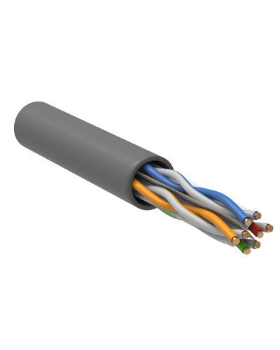 U/UTP, CAT 6, ZH нг(А)-HF, 4PR, 23AWG, INDOOR, SOLID, серый, 305 м, REXANT (01-0067). Кабель «витая пара» (LAN) для структурированных систем связи. Rexant в Благовещенске
