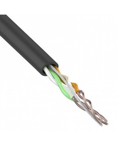 U/UTP, CAT 5e, PE, 2PR, 24AWG, OUTDOOR, SOLID, черный, 305м, REXANT (01-0025). Кабель «витая пара» (LAN) для структурированных систем связи. Rexant в Благовещенске