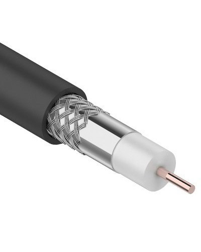 RG-6U, 75 Ом, CCS/Al/Al, 64%, 100 м OUTDOOR. REXANT (01-2202). Кабель коаксиальный радиочастотный. Rexant в Благовещенске