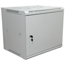 Шкаф телекоммуникационный 19 настенный 6U 600×450×370 мм (ШxГxВ) - передняя дверь металл, боковые стенки съемные (разобранный), RAL 7035 (04-2210). Шкаф телекоммуникационный 19 настенный 6U. Rexant