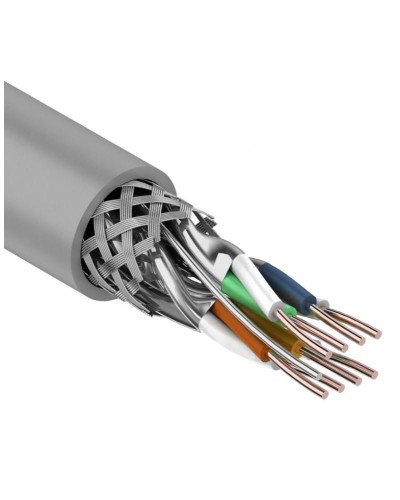 S/FTP, CAT 7, PVC, 4PR, 23AWG, INDOOR, SOLID, серый, 305 м, REXANT (01-0542). Кабель «витая пара» (LAN) для структурированных систем связи. Rexant в Благовещенске