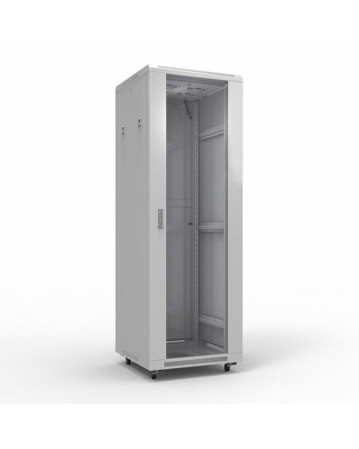 Шкаф телекоммуникационный 19 напольный 42U 600х800 мм, передняя дверь стекло, задняя дверь металл, RAL 7035 (состоит из 3 частей) (04-2306). Шкаф телекоммуникационный 19 напольный 42U. Rexant в Благовещенске