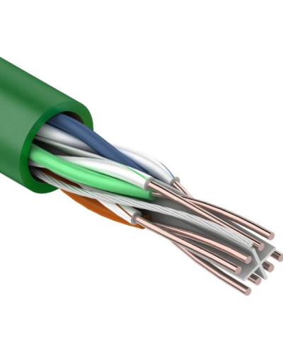 U/UTP, CAT 6, нг(А)-LSLTx, 4х2х0,575мм, 23AWG, INDOOR, SOLID, зеленый, 305м REXANT (01-0071). Кабель «витая пара» (LAN) для структурированных систем связи. Rexant в Благовещенске