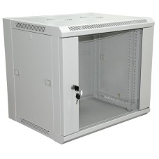 Шкаф телекоммуникационный 19 настенный 12U 600×450×635 мм (ШxГxВ) - передняя дверь стекло, боковые стенки съемные (разобранный) RAL 7035 (04-2202). Шкаф телекоммуникационный 19 настенный 12U. Rexant