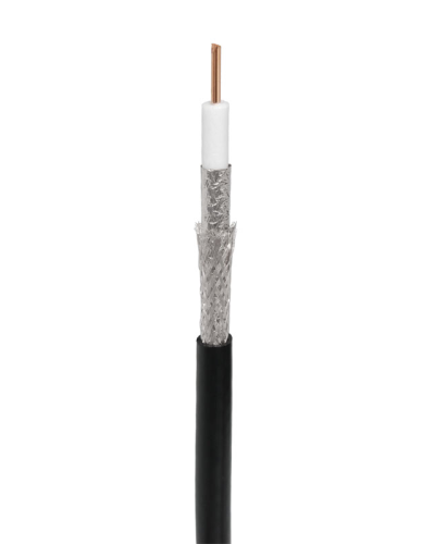 RG-11U, 75 Ом, CCS/Al/Al, 83%, 305 м, черный OUTDOOR (01-3011). Кабель коаксиальный радиочастотный. Rexant в Благовещенске