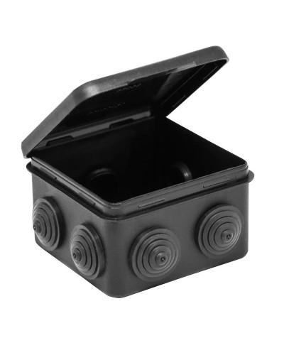 Коробка TYCO ОП 80х80х50мм откидная крышка УХЛ1 IP54 черный (67040МЧ). Коробка распределительная. RuVinil в Благовещенске