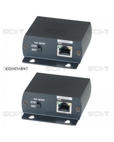 IP01P. Удлинитель Ethernet с PoE. SC&T в Благовещенске