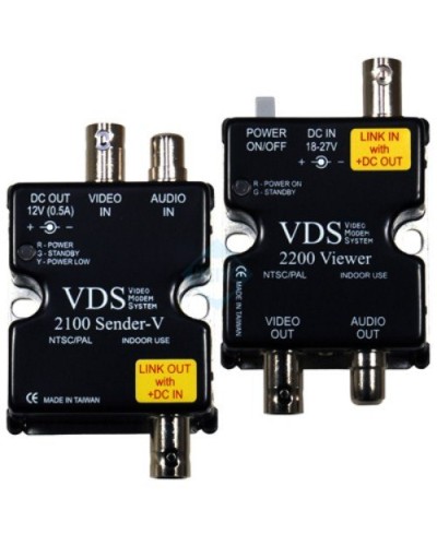 VDS 2100/2200. Удлинитель видео-, аудиосигнала, напряжения питания по коаксиальному кабелю. SC&T в Благовещенске
