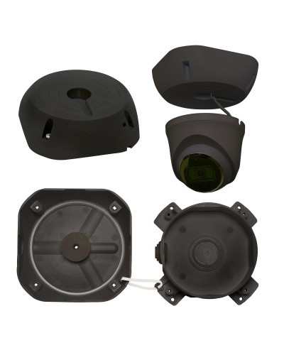 МК-4 PRO (цвет черный). Монтажная коробка для крепления уличных видеокамер. SLT в Благовещенске