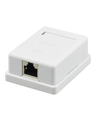 Розетка настенная RJ-45, 8P8C, Cat.5e, 1 порт FTP (10-0354). Компьютерная розетка. SUPRLAN в Благовещенске