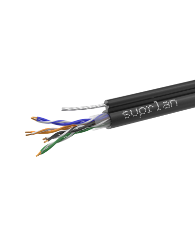 UTP Cat.5e 4x2x0,51 Cu PE Outdoor T-FG8 (трос) Premium (01-0308-1). Кабель «витая пара» (LAN) для структурированных систем связи. SUPRLAN в Благовещенске