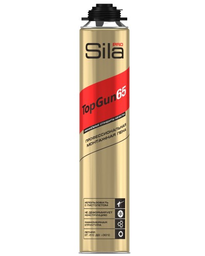 Пена монтажная Sila Pro TopGun 65, 875 мл. Пена монтажная. Sila в Благовещенске