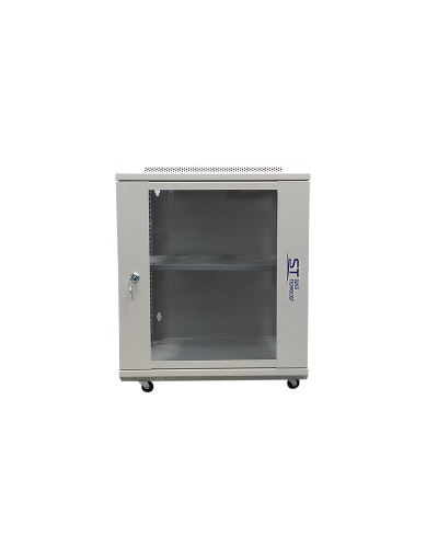 ST-NC12U600 (серый) С ПОЛКОЙ. Шкаф телекоммуникационный 19 настенный 12U. Space Technology в Благовещенске