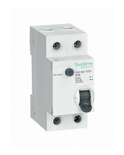 City9 Set 1P+N С 25А 4.5kA 30мА A 230В (C9D55625). Автоматический выключатель дифференциального тока. Systeme Electric в Благовещенске