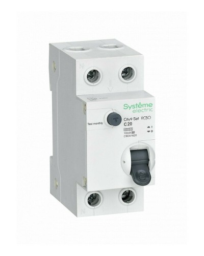 City9 Set 1P+N С 20А 4.5kA 10мА A 230В (C9D51620). Автоматический выключатель дифференциального тока. Systeme Electric в Благовещенске