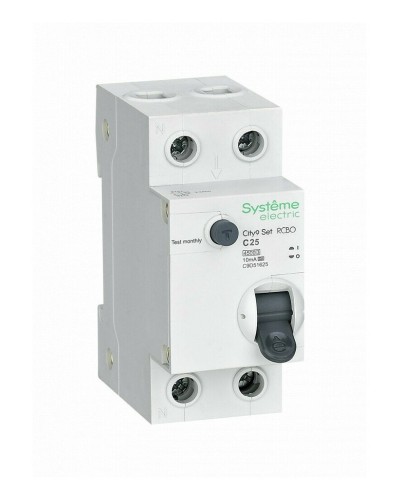City9 Set 1P+N С 25А 4.5kA 10мА A 230В (C9D51625). Автоматический выключатель дифференциального тока. Systeme Electric в Благовещенске