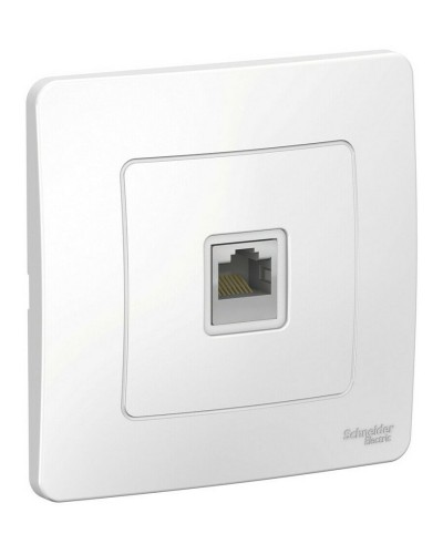BLANCA розетка RJ45 1-местная, кат. 5Е, скрытой установки, белый (BLNIS045001). Розетка компьютерная. Systeme Electric в Благовещенске