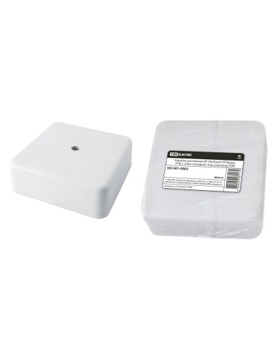 Коробка КР 50х50х20 ОП белая, IP40, с клеммной колодкой (SQ1401-0902). Распаячная коробка. TDM ЕLECTRIC в Благовещенске