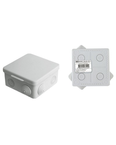 Коробка ОП 80х80х50мм, крышка, IP54, 7вх. (SQ1401-0512). Распаячная коробка. TDM ЕLECTRIC в Благовещенске