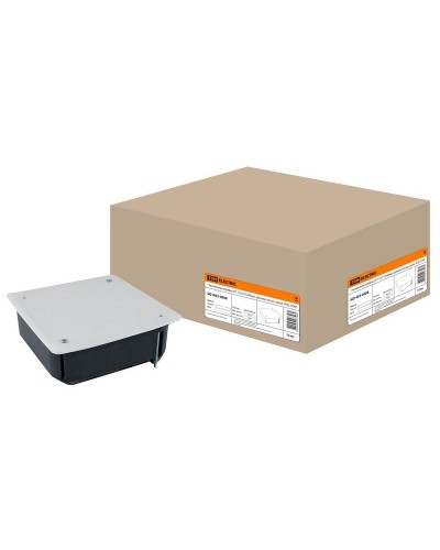 Распаячная коробка СП 115х115х45мм, крышка, метал. лапки, IP20, TDM (SQ1403-0008). Распаячная коробка СП. TDM ЕLECTRIC в Благовещенске