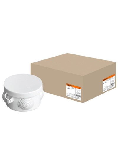 Коробка ОП D65х40мм, крышка, IP54, 4вх. (SQ1401-0501). Распаячная коробка. TDM ЕLECTRIC в Благовещенске