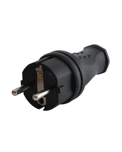 Вилка прямая 2Р+РЕ 16А 250В IP44 (SQ0612-0031). Вилка прямая каучук. TDM ЕLECTRIC в Благовещенске