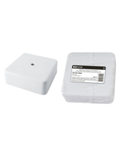 Коробка КР 75х75х28 ОП белая, IP40, с клеммной колодкой (SQ1401-0906). Распаячная коробка. TDM ЕLECTRIC в Благовещенске