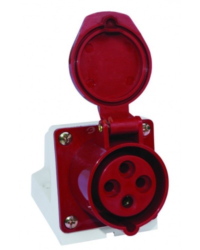 Розетка 124 стационарная 3Р+РЕ 32А 380В IP44 (SQ0602-0005). Розетка. TDM ЕLECTRIC в Благовещенске